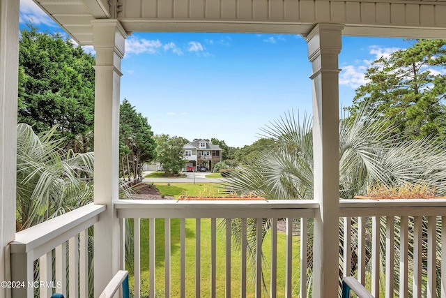 view of balcony