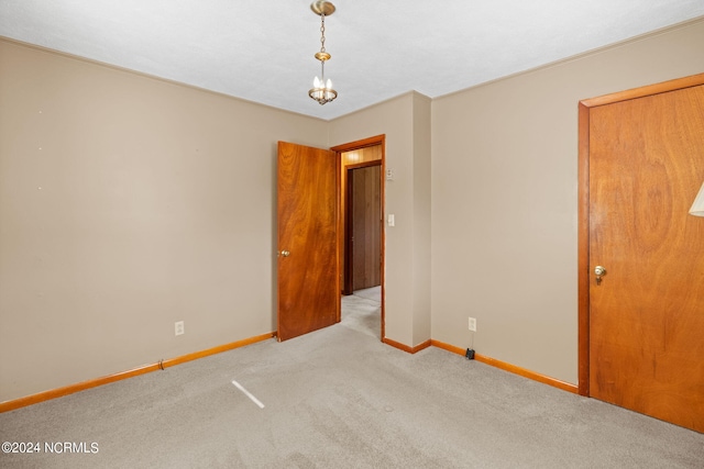 view of carpeted empty room