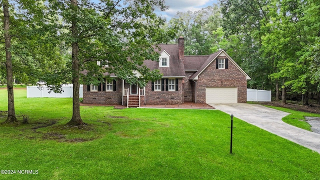 view of front of house with a front yard