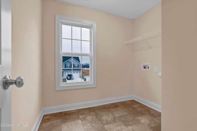 laundry area with hookup for a washing machine