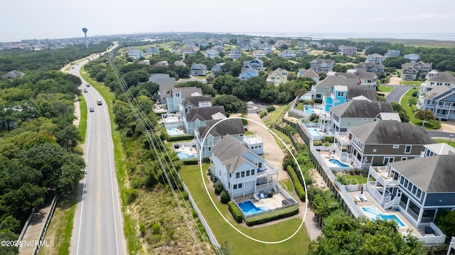 birds eye view of property featuring a residential view