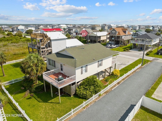 drone / aerial view with a residential view