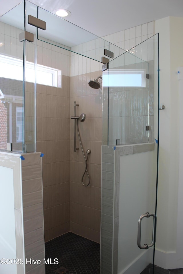 bathroom with walk in shower