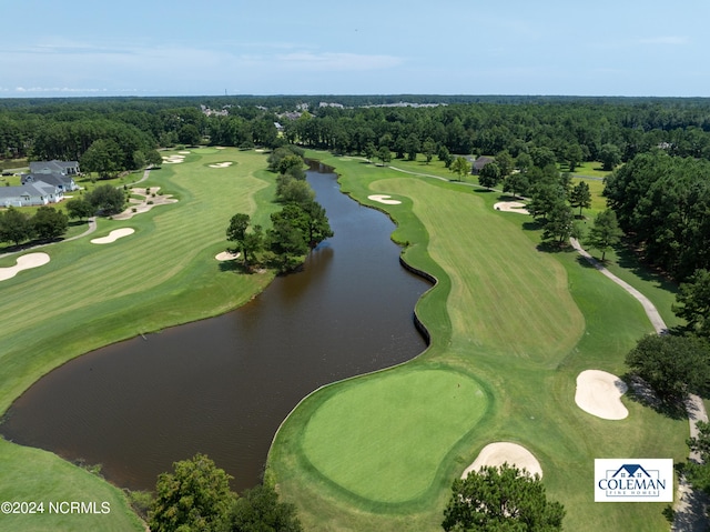 9307 Old Salem Way, Calabash, NC 28467 - drone / aerial view of a nearby body of water and a local golf course