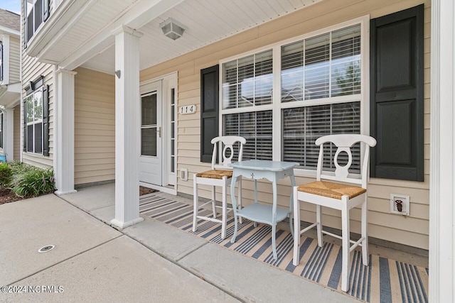 view of patio / terrace with covered porch