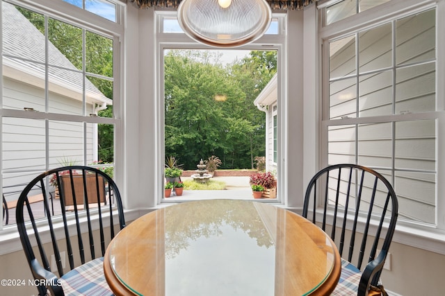 view of dining room