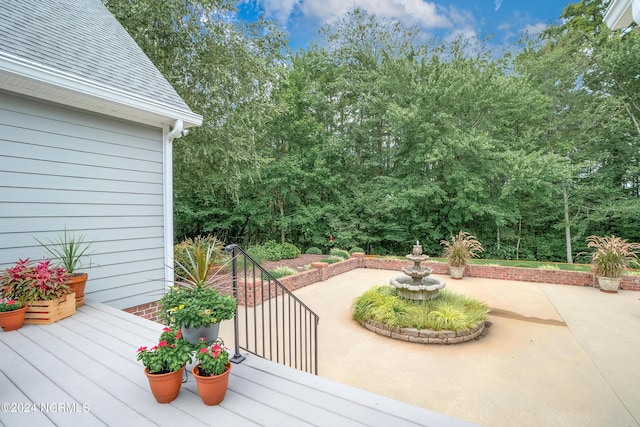 deck featuring a patio