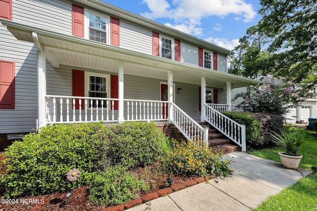 view of front of house featuring a porch