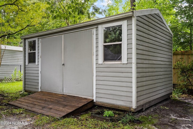 view of outbuilding