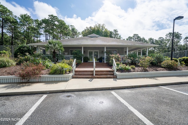 view of front of home with a porch