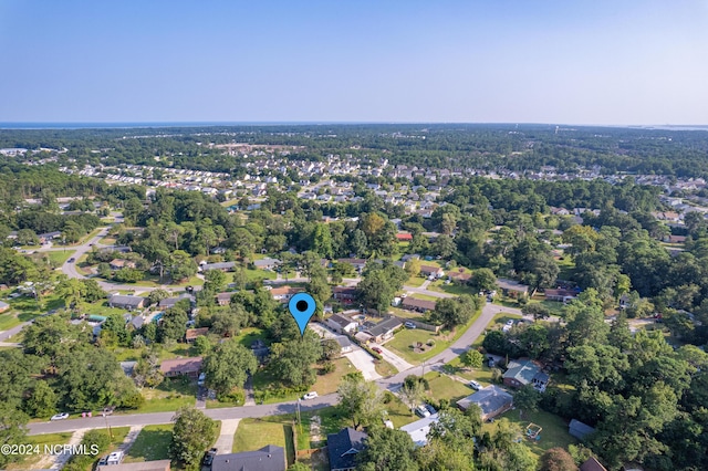 drone / aerial view featuring a residential view