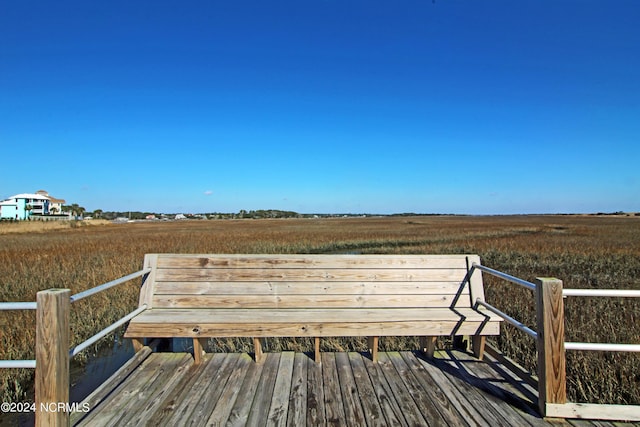 view of property's community with a rural view