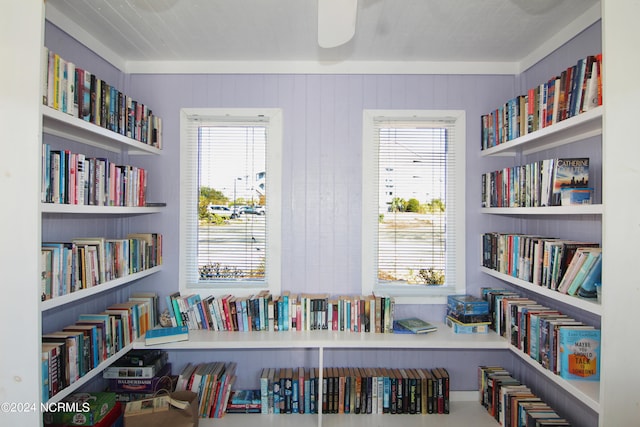 sitting room featuring a healthy amount of sunlight