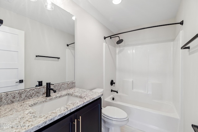 5037 Saltgrass Cv, Leland, NC 28451 - bathroom with toilet, vanity, and  shower combination