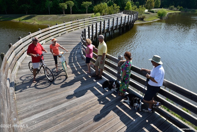5037 Saltgrass Cv, Leland, NC 28451 - dock area with a water view