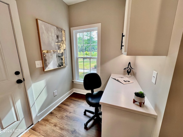 3701 Greystone Dr, Rocky Mount, NC 27804 - office featuring wood finished floors and baseboards