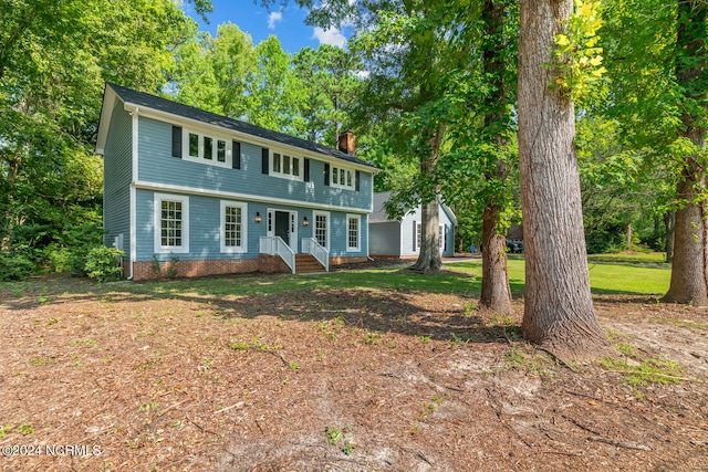 view of colonial home