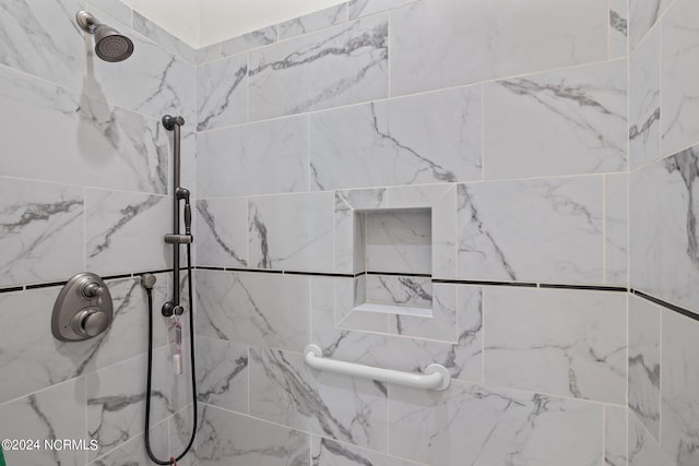 room details featuring tiled shower