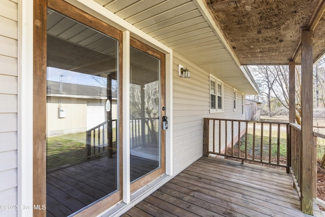 view of deck
