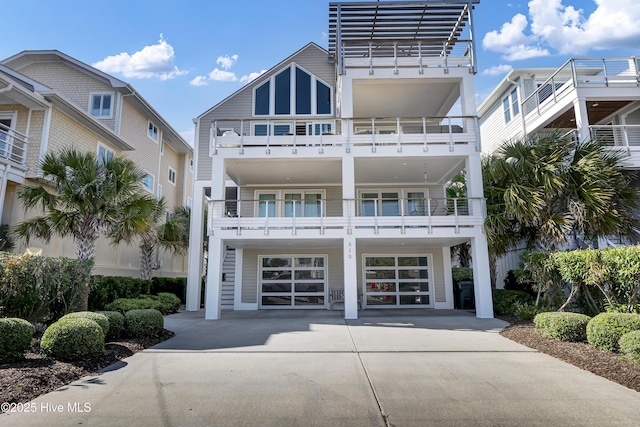 exterior space featuring driveway and a garage