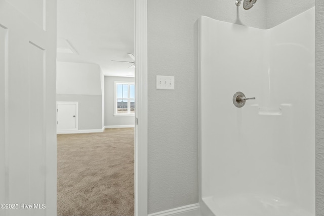 bathroom with walk in shower