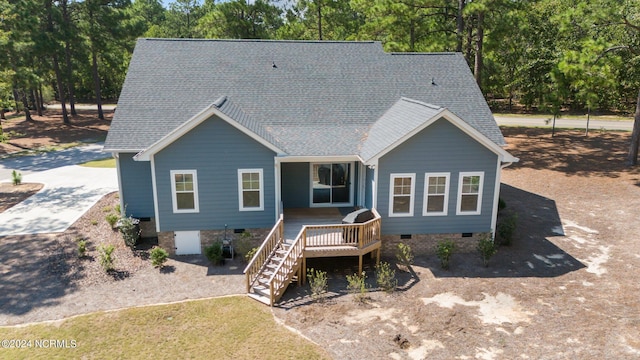 view of front of home featuring covered porch