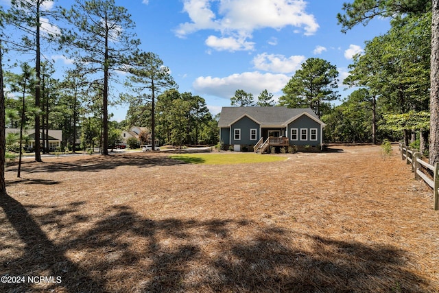 view of front of property