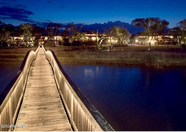 7422 Sea Lilly Ln, Wilmington, NC 28409 - dock area with a water view
