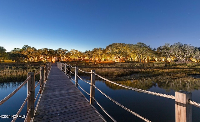 7422 Sea Lilly Ln, Wilmington, NC 28409 - view of dock featuring a water view