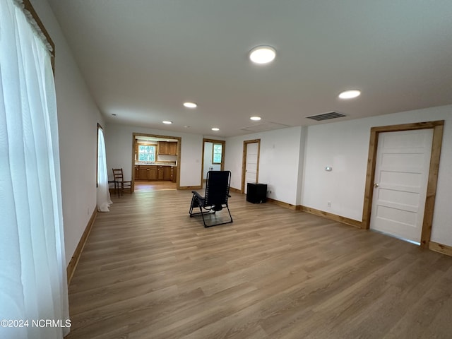 interior space with wood-type flooring