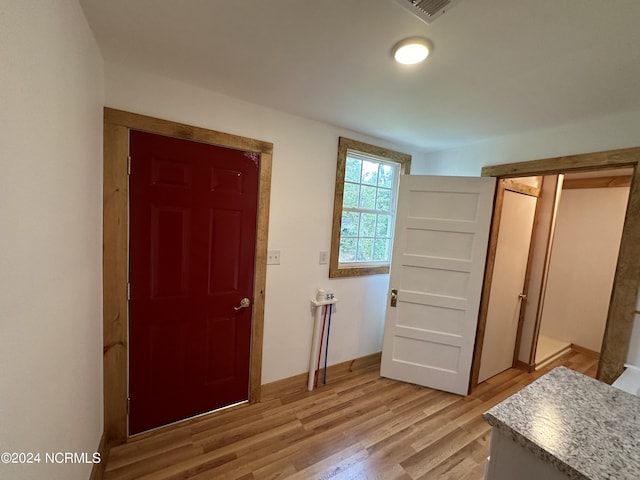 entryway featuring light wood-type flooring