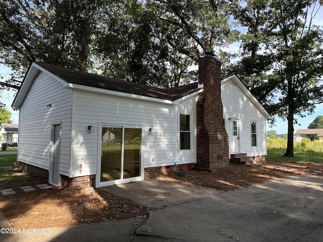 view of rear view of property