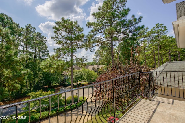 view of balcony