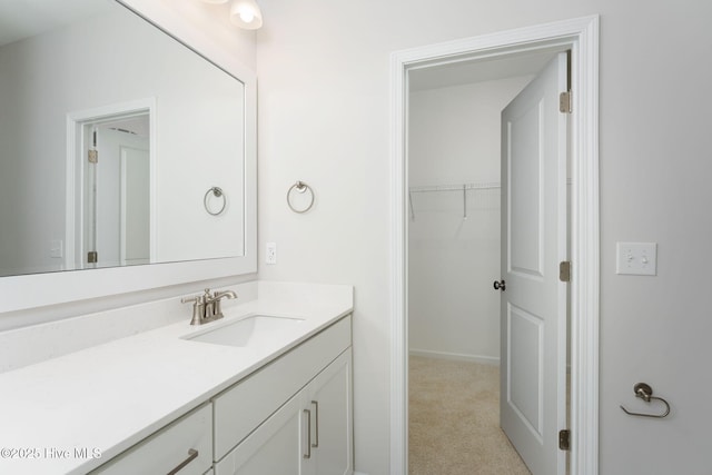 bathroom featuring vanity