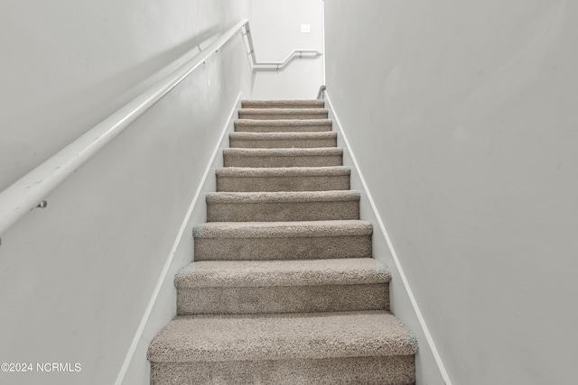 view of staircase