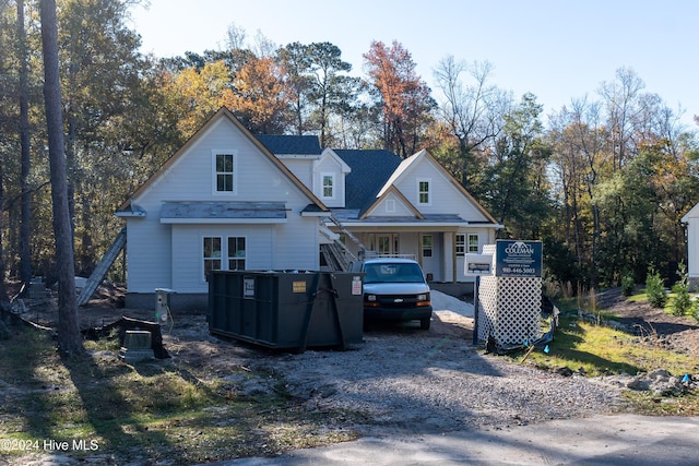 view of front of property