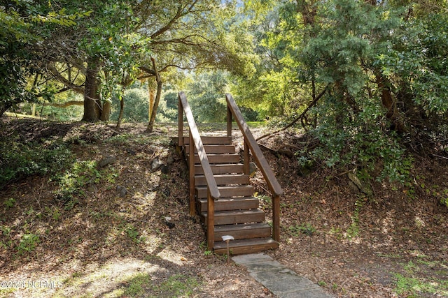 surrounding community featuring stairway