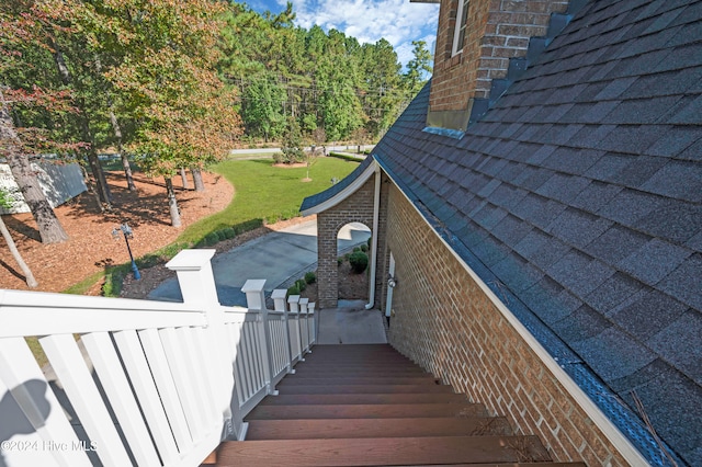 view of staircase