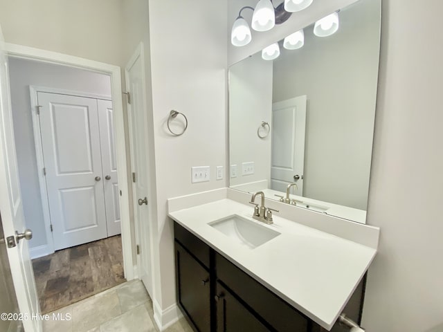 bathroom with vanity