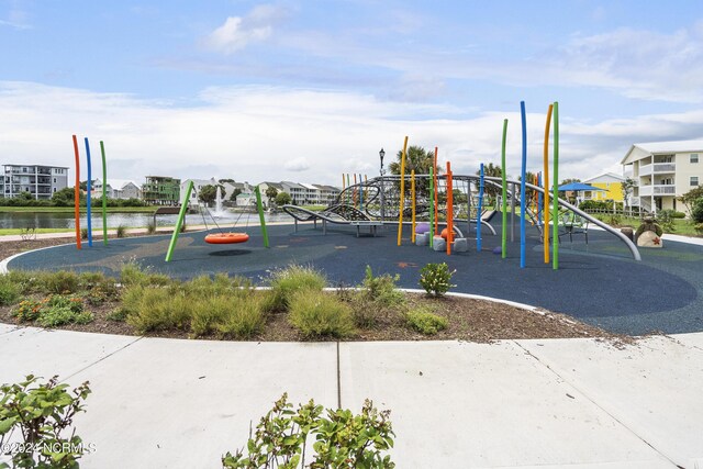 view of community jungle gym