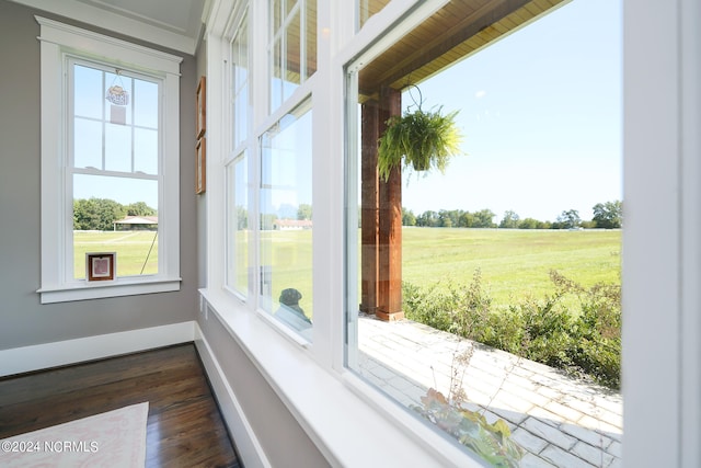 interior details featuring hardwood / wood-style flooring