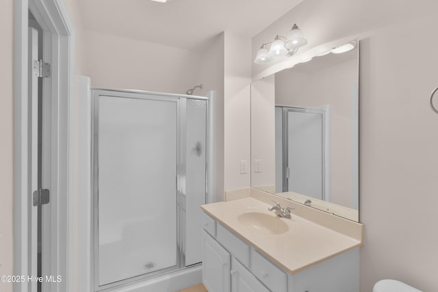 2788 Creek Bridge Ct, Southport, NC 28461 - full bath featuring a stall shower, vanity, and toilet