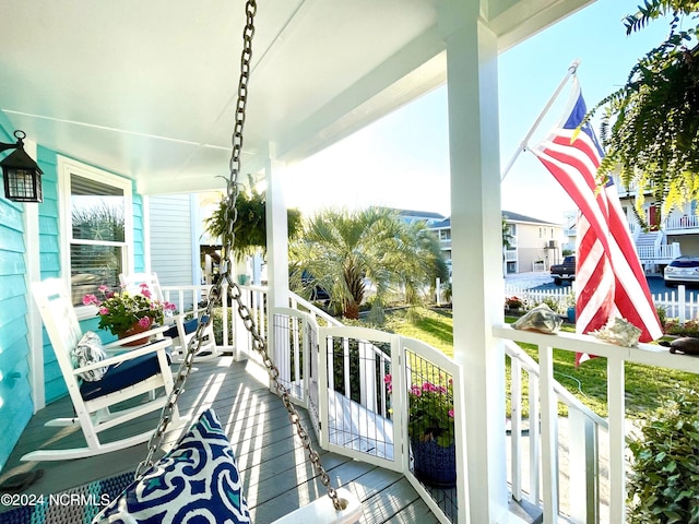 balcony with a porch