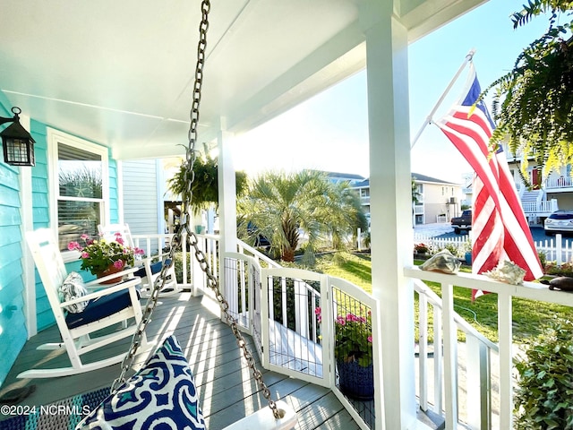 142 Carolina Ave, Holden Beach, NC 28462 - balcony with covered porch