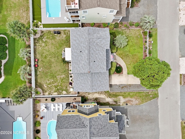 142 Carolina Ave, Holden Beach, NC 28462 - aerial view of a pool area