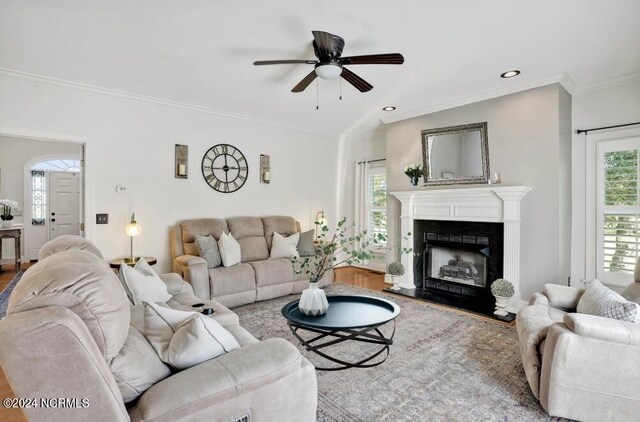 dining area featuring light hardwood / wood-style floors, french doors, crown molding, and a chandelier