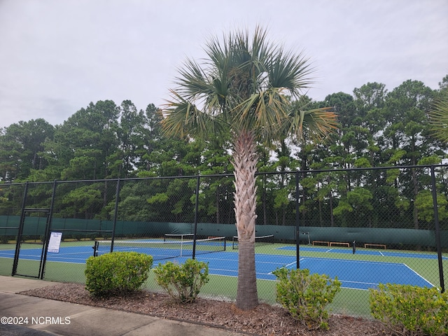 view of sport court