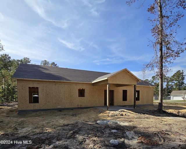 view of back of property