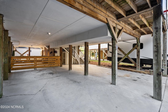 view of patio / terrace with stairs