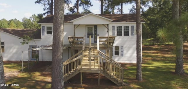 view of rear view of property